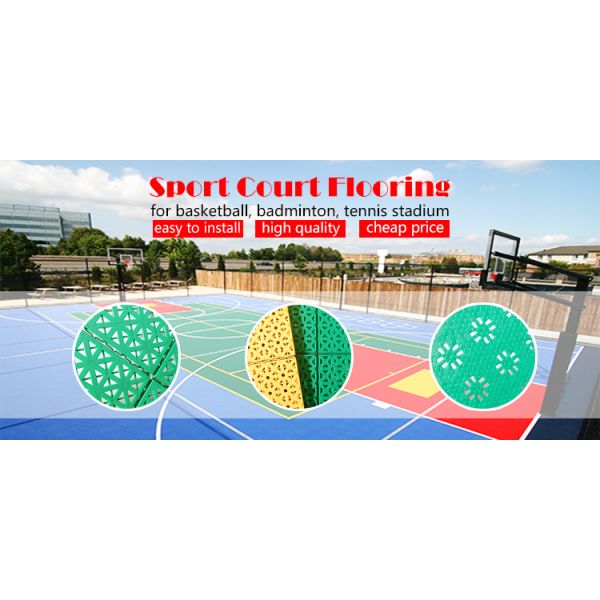 460g PP Tiles for Volleyball Tennis Badminton Basketball Court Outdoor Sports Gym Flooring