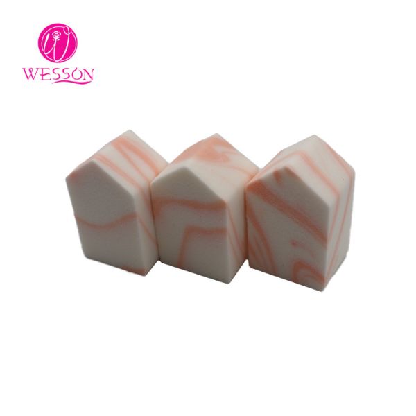 Washable Double color Small House Shape Makeup sponge Puff