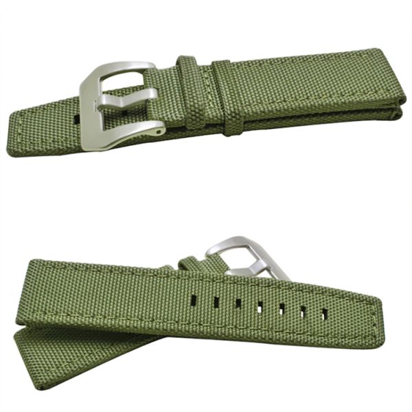 Wrist Watch Canvas Strap 22mm , SHX Multi Color Watch Band
