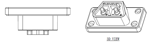 2+4P IP67 Battery Connector Male And Female Matching Charging Battery Seat