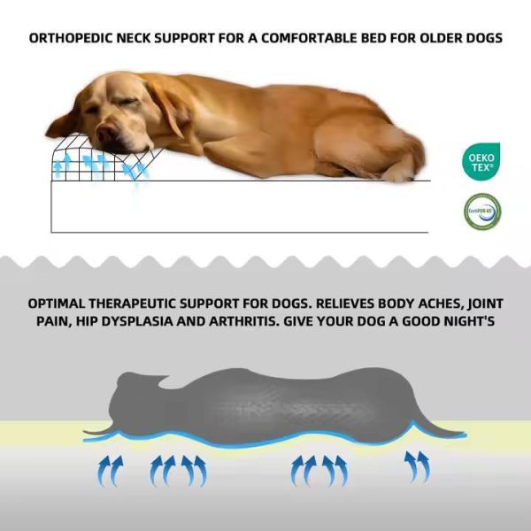 Comfortable Large Dog Bed Orthopedic Dog Bed Memory Foam With Anti Slip Material