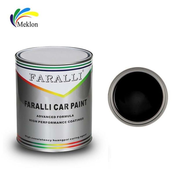 Oil Based Acrylic Car Paint Top Coat 2K Pure Black Mildewproof