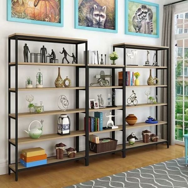 Grocery Store Metal Wood Supermarket Gondola ShelvingMetal/Wooden/Acrylic Display Shelf for Clothing/Shoes/Jewelry/Watch