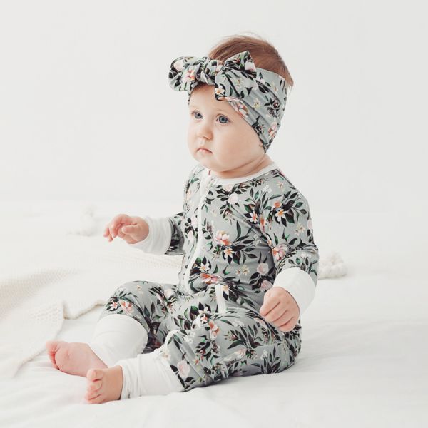 In Stock 2023 Bamboo Viscose Baby Sleep Rompers Organic Bamboo Baby Romper Newborn Reverse Zipper Jumpsuit Toddler Zip B