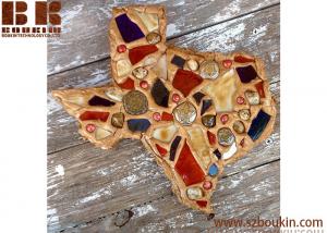 China Texas Wall Art collage mosaic crafted handmade wooden wall art for decor on sale