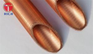 China TP2 Pure Cooler Copper Tube Threaded Seamless Efficient Cooling on sale