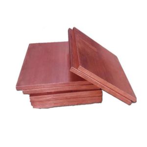 China ASTM Pure Copper Sheet Metal , C10100 C11000 Copper Cathode Plate on sale