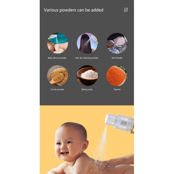 35g PET Baby Powder Sprayer Bottle Shiny Nail Powder