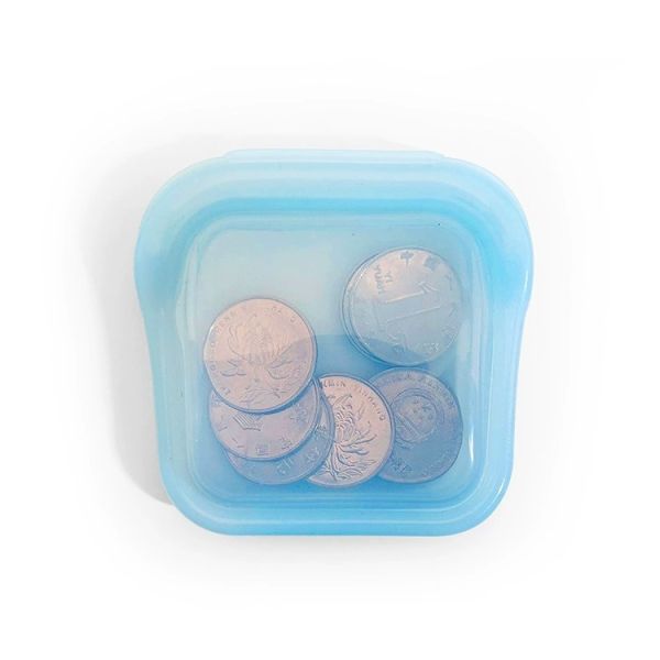 Small Reusable Silicone Food Storage Bag – BPA-Free, Leakproof, Dishwasher Safe, Microwave & Freezer Friendly – Perfect For Snacks, Baby Food, Travel,