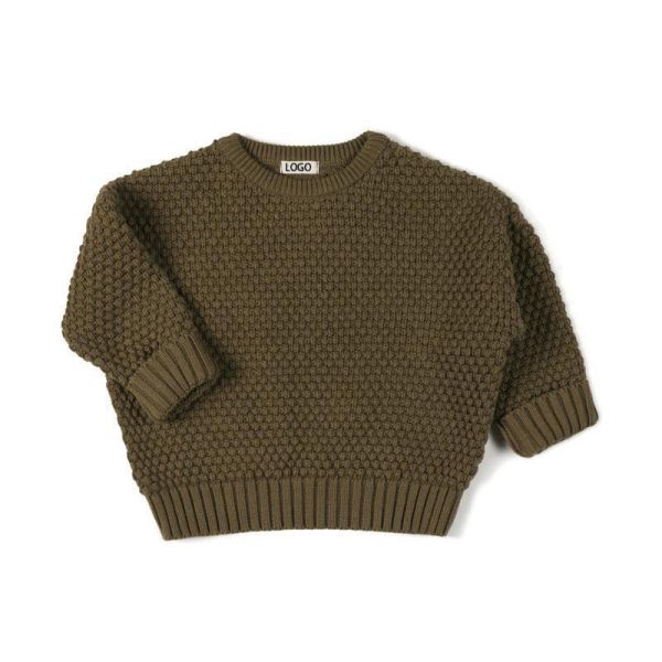 Winter Baby sweaters clothes knitted design custom logo chunky knit baby sweater kids boy