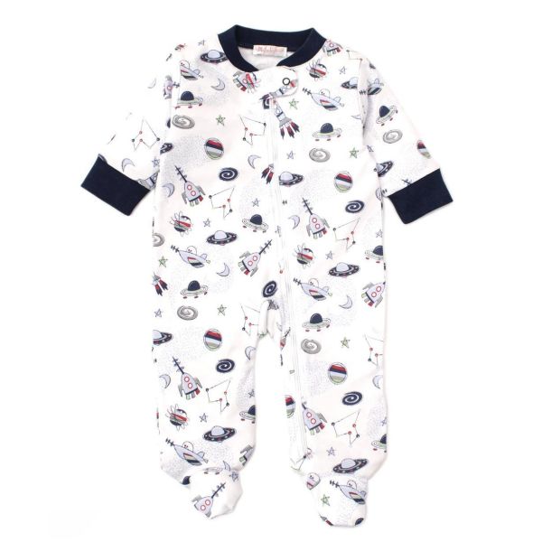 Wholesale Custom High Quality Unisex Double Zipper Bamboo Cotton Baby Romper