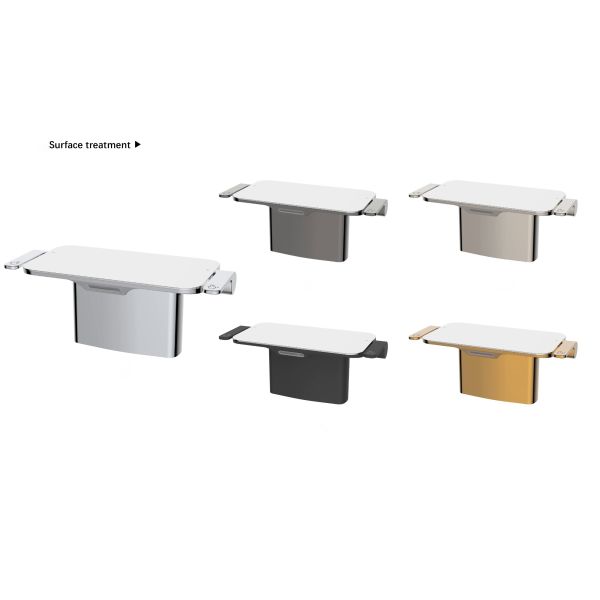 Double Handle Installation Silver Bathroom Shelving Basin Faucet Ceramic Valve Core