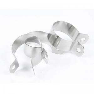 Quality 304 Stainless Steel Pipe Clamp two hole U Type Pipe Clamp  rust prevention for sale