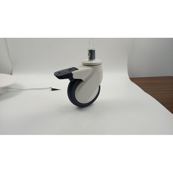 ABS TPR Hospital Bed Caster Wheels 4 /5 Inch 100mm Thread Stem