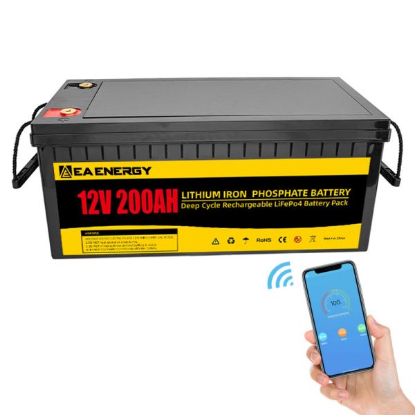 7000 Cycles 12V 120Ah LiFePO4 Battery Pack Low Self Discharge Rate