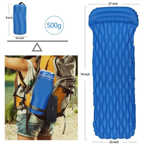 Buildt-in Pillow Camping Air Mattress Camping air Pad Air Sleeping Mattress for a Better Camp(HT1607)