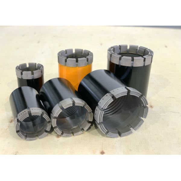 H / WL Wireline Drilling Impregnated Diamond Bit Mineral Exploration High Efficiency