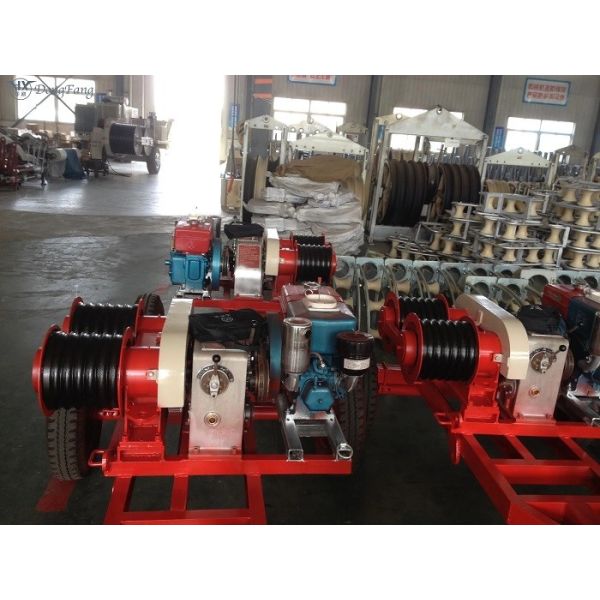 Pulling Winch 5 Ton JJCS-50T For Transmission Line Construction