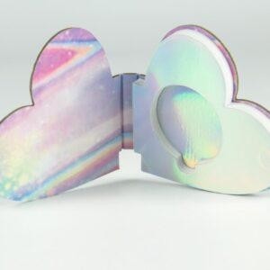 China Heart Shape Cosmetic Packaging Box Eye Shadow Palette Packaging Box on sale