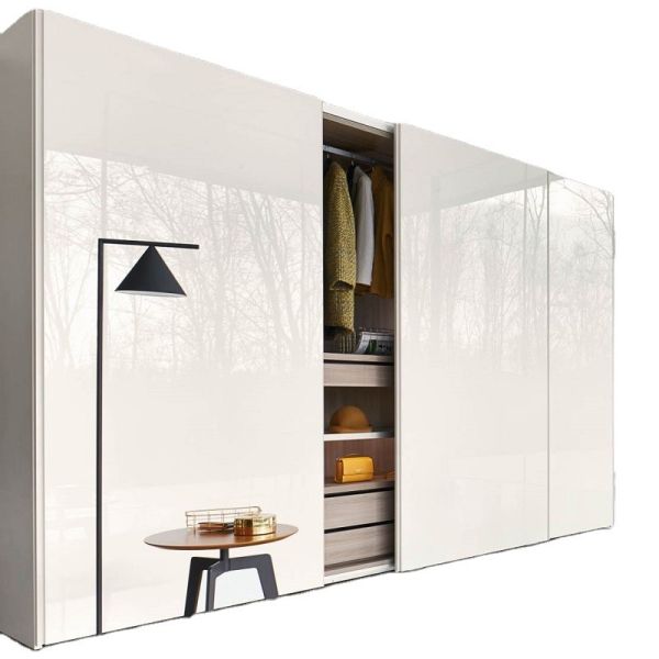 Particle Board Wall Mounted Bedroom Wardrobe Closets Cabinets With Hanger And Handle