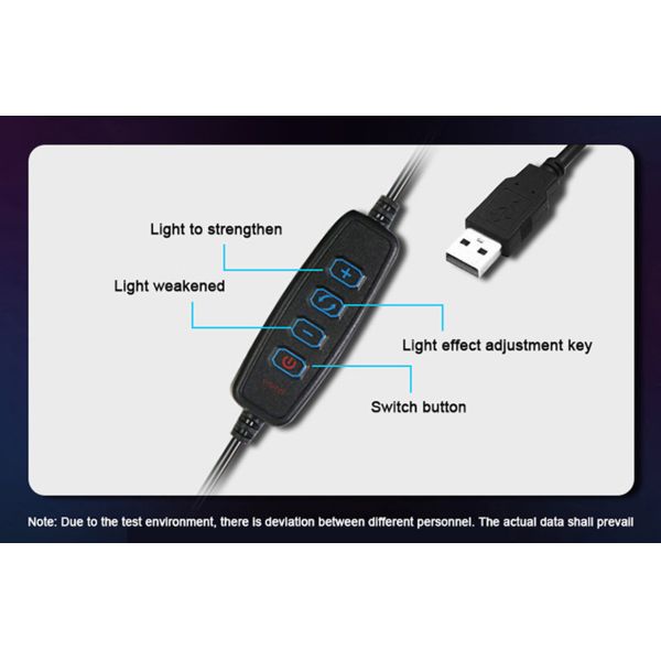 Universal Selfie Ring Light With Flexible Mobile Phone Holder Lazy Bracket Desk Lamp LED Light For Live Stream Office