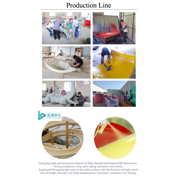Hot Dip Galvanizing Rainbow Water Slide For Water Amusement Parks And Holiday Resorts