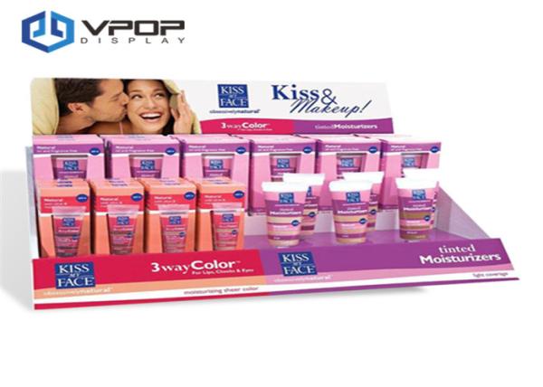 Buy Double Wall Cardboard Tabletop Display Recyclable Lightweight For Cleansing Milk at wholesale prices