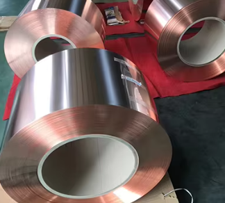 0.1-80mm Red Decorative Copper Foil Tape Bright Surface For Electronic Products