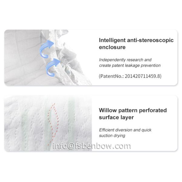 Worldwide Popular And Trust Wholesale 3D Leak Prevention Baby Disposable Diaper