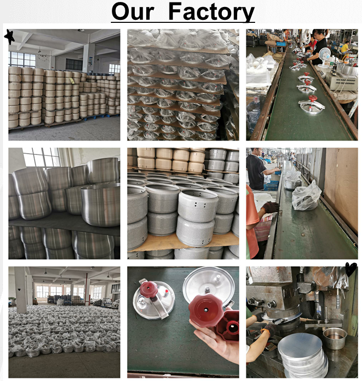 Heat Resistant Bakelite Handle Aluminum Pressure Cooker 4litre JX-PC03