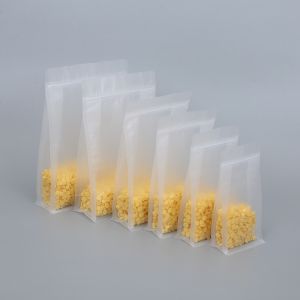 Quality Plastic Matte Clear 550g Zip Lock Packaging Bags for sale