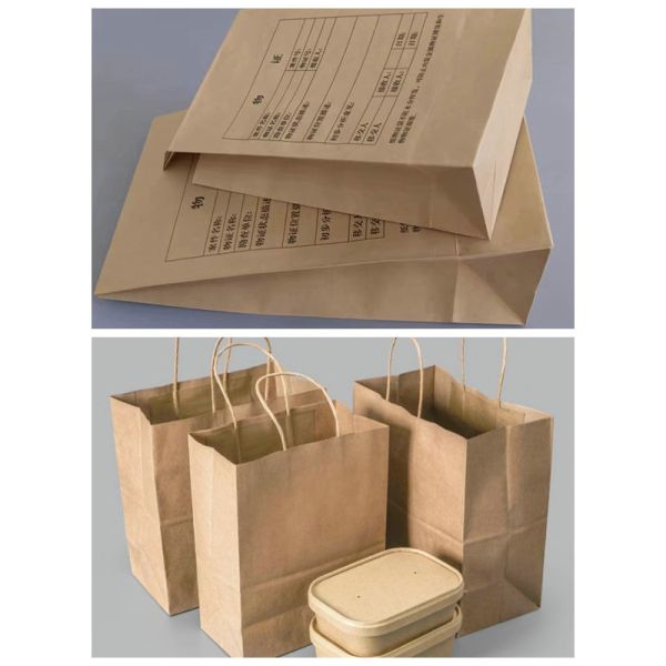 85cm 125cm 40gram 50gram 60gram Unbleached Craft Coil Roll For Document Bags Eco friendly