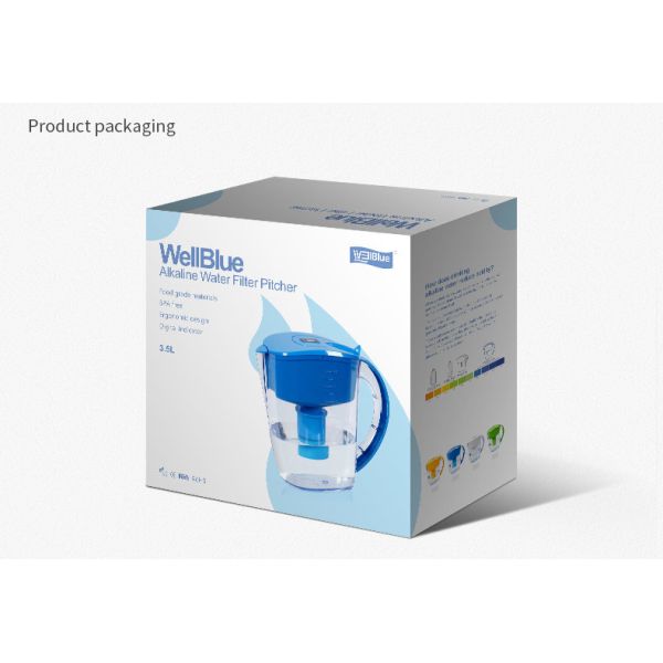 BPA Free Alkaline Water Pitcher Filter Jug , Mineral Alkaline Water Pot Durable