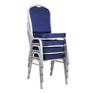 Buy cheap 22kg Commercial Blue Banquet Chairs Fabric Back Banquette Chairs from wholesalers