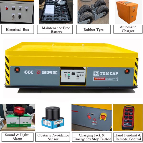 5 Ton Stacks And Panels Carriage Electric Motorized Transport Cart