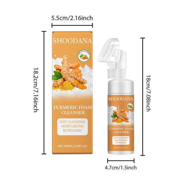 Private Label Whitening Organic Deep Cleansing Moisturizing Refreshing Lemon Aloe Vera Turmeric Cream Cleanser