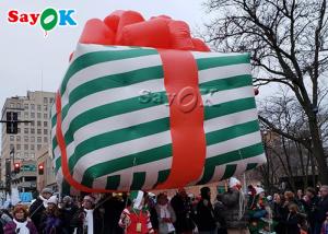 China Oxford Cloth Inflatable Christmas Gift Box Helium Parade Balloon on sale