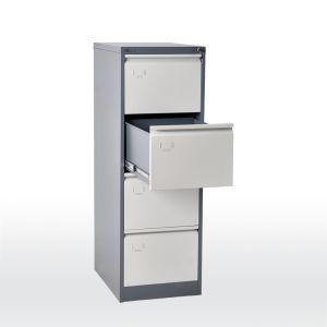 Quality 4 Drawer Office Steel Filing Cabinet 40kg Weight Capacity for sale