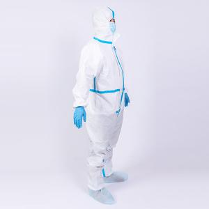 Quality Antibacterial Anti Virus Full Body Disposable Coverall Suit for sale