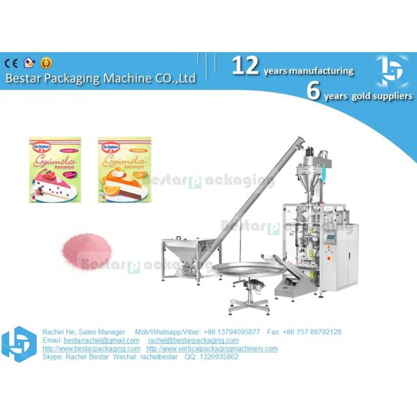 Automatic powder packing machine flour packaging machine with auger filler and screw feeder