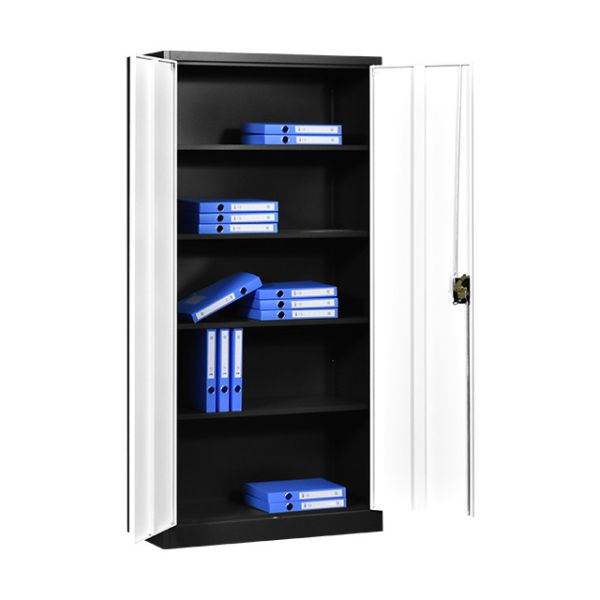 Metal File Cabinet 2 Door Storage Cabinets With 4 Adjustable Shelf