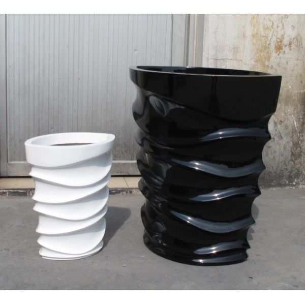 Modern Fiberglass Flower Pots For Indoor Outdoor Home Garden Decoration