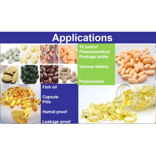 50ml 60ml Medicine Bottles 100ml White Plastic Pill Bottles