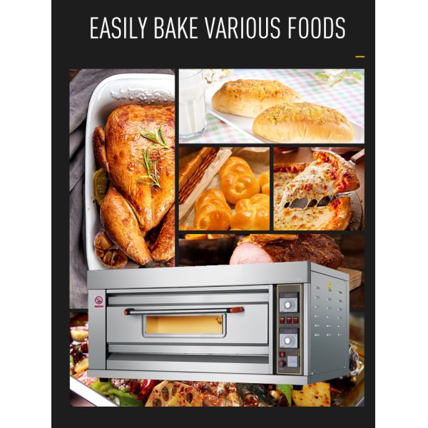 1 Deck Two Tray 6.6kw Industrial Baking Oven Easy To Clean
