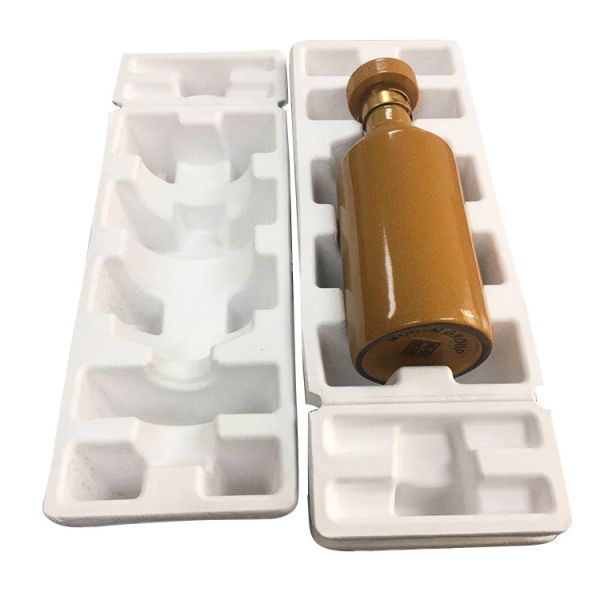 Molded Recycled Paper Tray Oilproof Biodegradable Cardboard Packaging