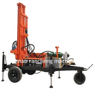 Quality 150m Depth Wheel Trailer Mounted Borehole Drilling Rig Machine for sale