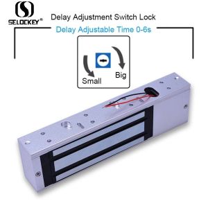 Quality Access Control 280kgs 600lbs Electromagnetic Frameless Glass Door Locks for sale