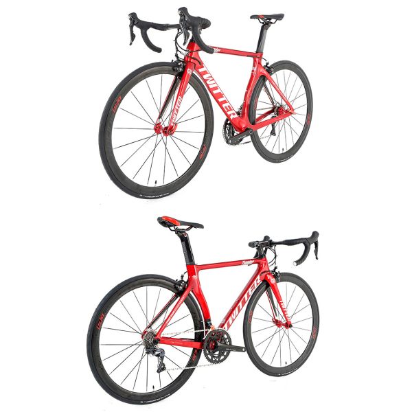 700c Carbon Fiber Frame Twitter Road Bike 22-Speed Racing Bicycle with CE Certification