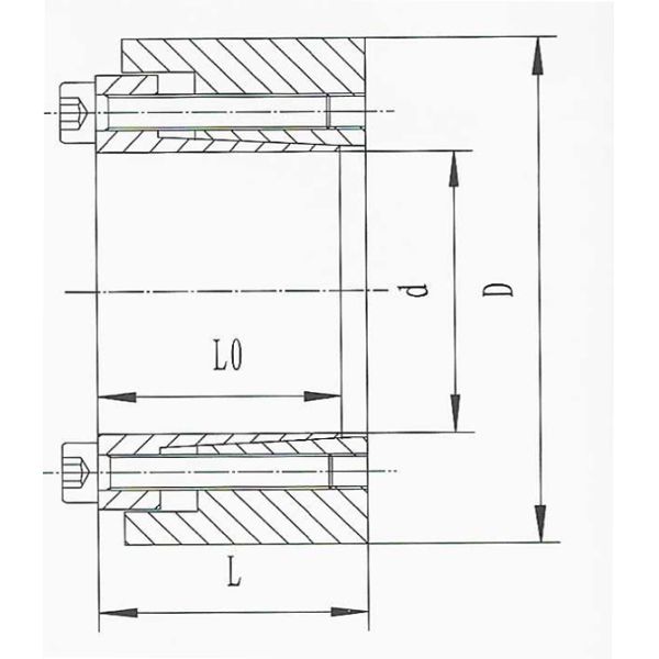 OEM 12 Screws 41Cr4/C45/SUS304 Shaft Clamping Elements Grey 30 x 60