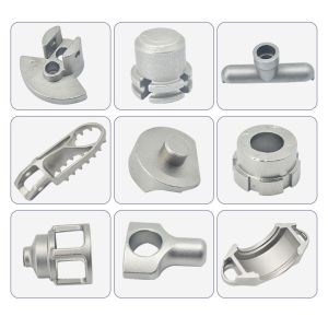 China Automotive Furniture Stainless Steel Casting Parts Zinc Plated Passivated Blue on sale